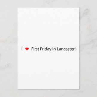 Ik begin de eerste vrijdag op Lancaster Briefkaart