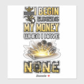 Ik begin geld te begroten als ik geen sticker heb (Vel)