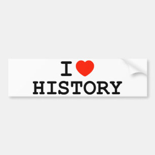 Ik begin geschiedenis bumpersticker