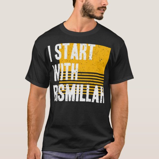 Ik begin met bismillah t-shirt (Voorkant)