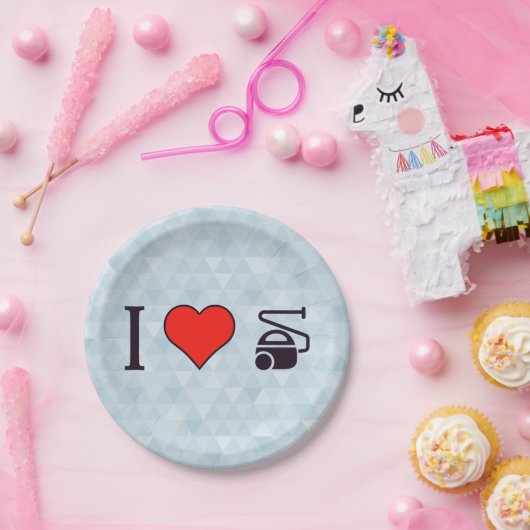 Ik begin met een vacuüm gereedschap papieren bordje (Feest)