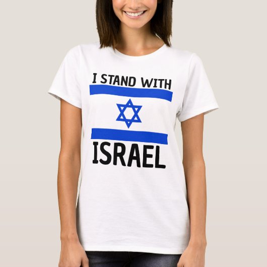 IK BEGIN MET ISRAËL T-SHIRS T-SHIRT (Voorkant)
