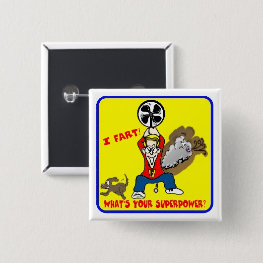 Ik begin met je Superpower Button (Voorkant /achterkant)