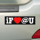 Ik begin met jou bumpersticker (Op auto)