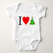Ik begin met kerstbomen Baby Romper (Voorkant)