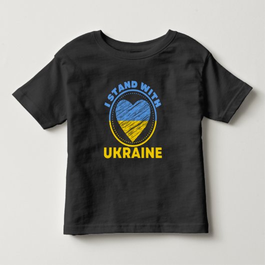 IK BEGIN MET OEKRAÏNE - STEUN KINDER SHIRTS (Voorkant)