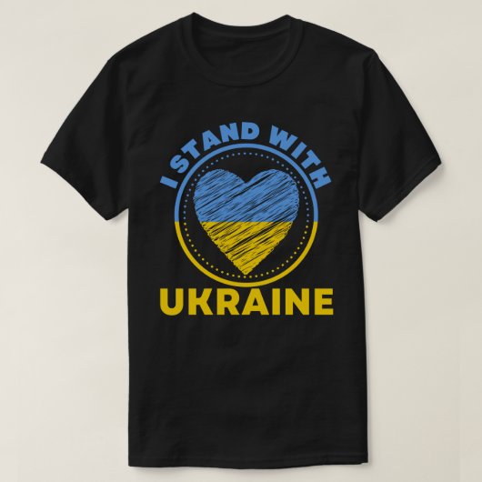 IK BEGIN MET OEKRAÏNE - STEUN T-SHIRT (Design voorkant)