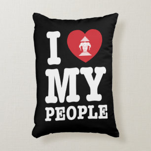 Ik begin mijn Laotiaanse mensen te wissen Accent Kussen