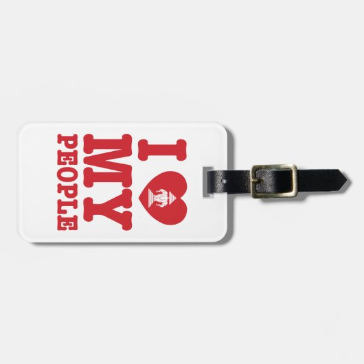 Ik begin mijn Laotiaanse mensen te wissen Bagagelabel (Voorkant horizontaal)