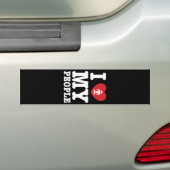 Ik begin mijn Laotiaanse mensen te wissen Bumpersticker (Op auto)