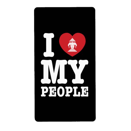 Ik begin mijn Laotiaanse mensen te wissen Etiket (Voorkant)