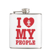 Ik begin mijn Laotiaanse mensen te wissen Heupfles (Voorkant)