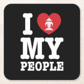 Ik begin mijn Laotiaanse mensen te wissen Kartonnen Onderzetters (Voorkant)