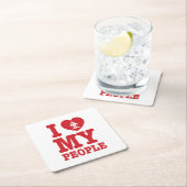 Ik begin mijn Laotiaanse mensen te wissen Kartonnen Onderzetters (Insitu)