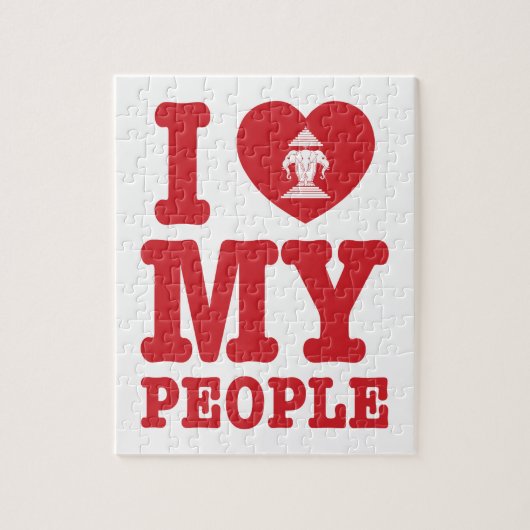 Ik begin mijn Laotiaanse mensen te wissen Legpuzzel (Verticaal)