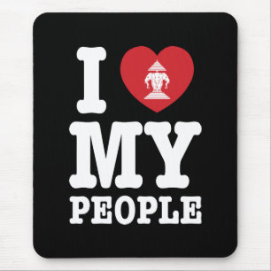 Ik begin mijn Laotiaanse mensen te wissen Muismat