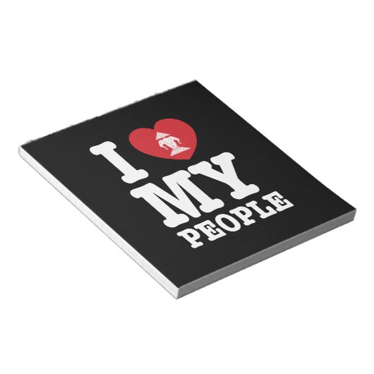 Ik begin mijn Laotiaanse mensen te wissen Notitieblok (Schuin)