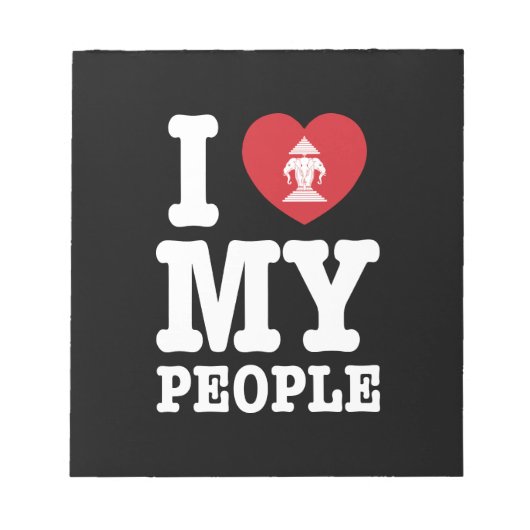 Ik begin mijn Laotiaanse mensen te wissen Notitieblok (Voorkant)