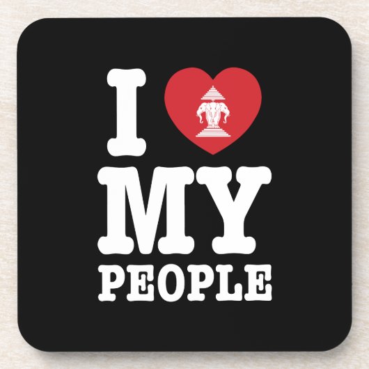 Ik begin mijn Laotiaanse mensen te wissen Onderzetter (Voorkant)