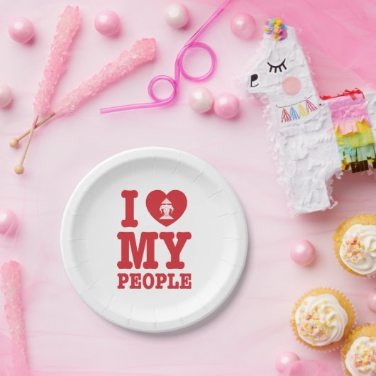 Ik begin mijn Laotiaanse mensen te wissen Papieren Bordje (Feest)