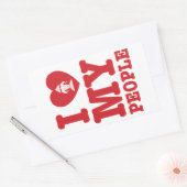 Ik begin mijn Laotiaanse mensen te wissen Rechthoekige Sticker (Envelop)