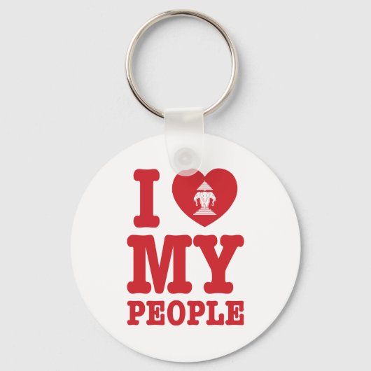 Ik begin mijn Laotiaanse mensen te wissen Sleutelhanger (Voorkant)