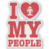 Ik begin mijn Laotiaanse mensen te wissen Sticker (Voorkant)