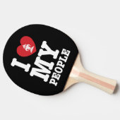 Ik begin mijn Laotiaanse mensen te wissen Tafeltennisbatje (Zijkant)