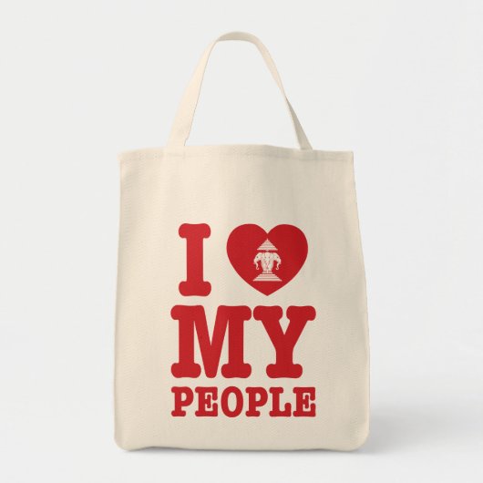 Ik begin mijn Laotiaanse mensen te wissen Tote Bag (Voorkant)