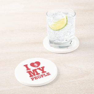 Ik begin mijn Laotiaanse mensen te wissen Zandsteen Onderzetter