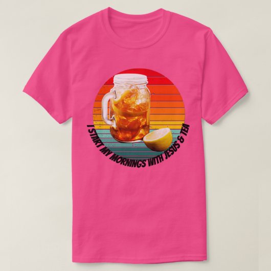 Ik begin mijn ochtenden met Jeamp Tea T-shirt (Design voorkant)
