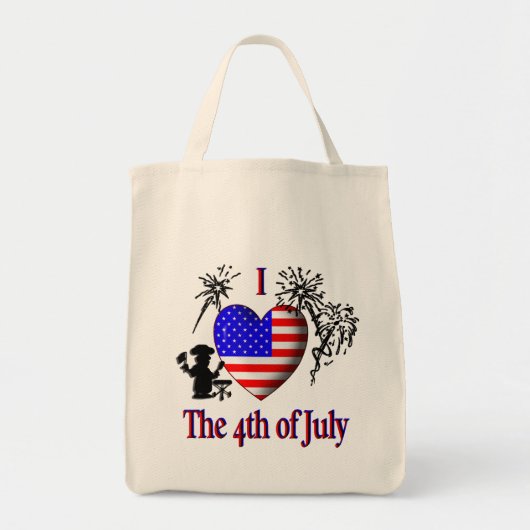 Ik begin op 4 juli tote bag (Voorkant)