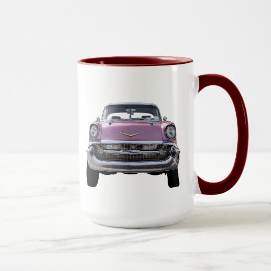 "Ik begin pas." "57 MOK Chevy COFFEE (Rechts)