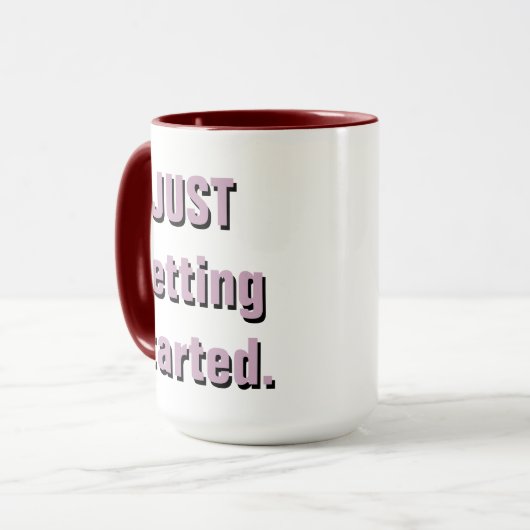 "Ik begin pas." "57 MOK Chevy COFFEE (Voorkant links)