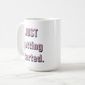 "Ik begin pas." "57 MOK Chevy COFFEE (Voorkant links)