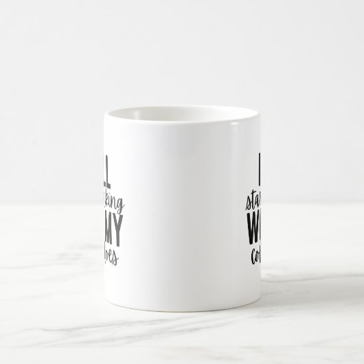 Ik begin te werken als mijn koffie dat doet, grapp koffiemok (Center)