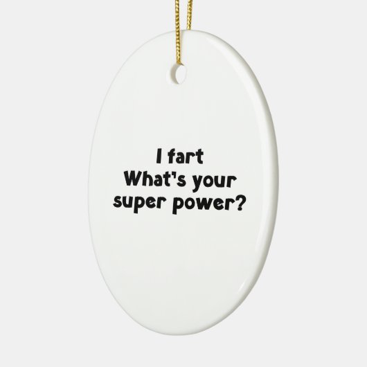 Ik begin. Wat is je superkracht? Keramisch Ornament (Links)