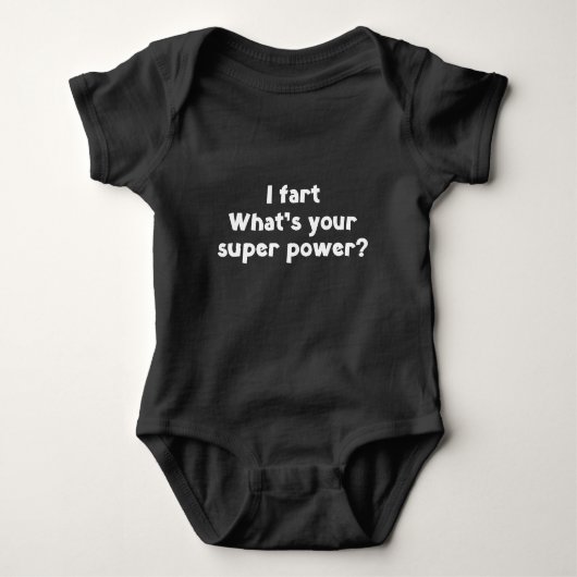 Ik begin. Wat is je superkracht? Romper (Voorkant)