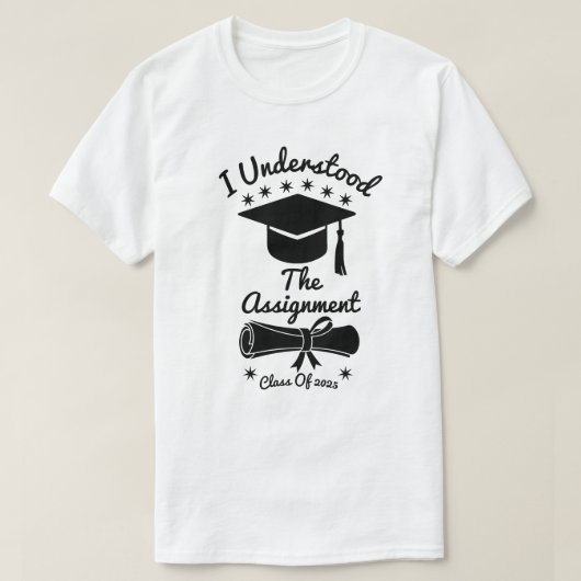 Ik begreep de opdracht t-shirt (Design voorkant)