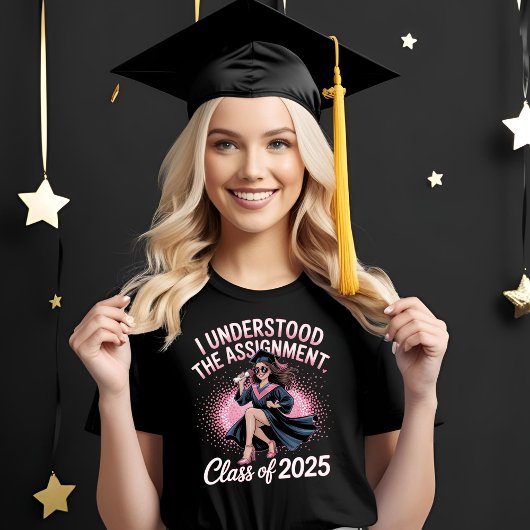 Ik begreep het Opdracht Afstudeerder - Klasse van T-shirt