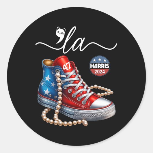 Ik begrijp de Ignment Comma La Schattigee Schoenen Ronde Sticker (Voorkant)