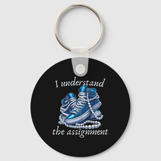 Ik begrijp de Ignment stem Blue Rally Kamala 20 Sleutelhanger (Voorkant)