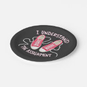 Ik begrijp de opdracht Chucks and Pearls Papieren Bordje (Gekanteld)