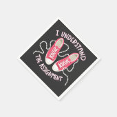 Ik begrijp de opdracht Chucks and Pearls Servet (Hoek)