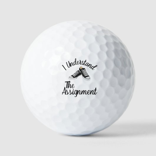 Ik begrijp de opdracht Stem Blauw Rally Gift Golfballen (Voorkant)