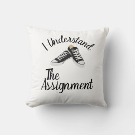 Ik begrijp de opdracht Stem Blauw Rally Gift Kussen