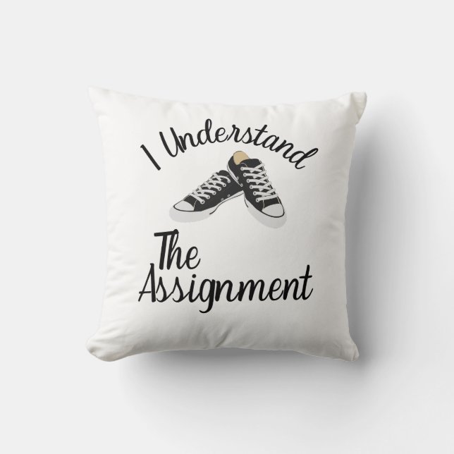 Ik begrijp de opdracht Stem Blauw Rally Gift Kussen (Voorkant)