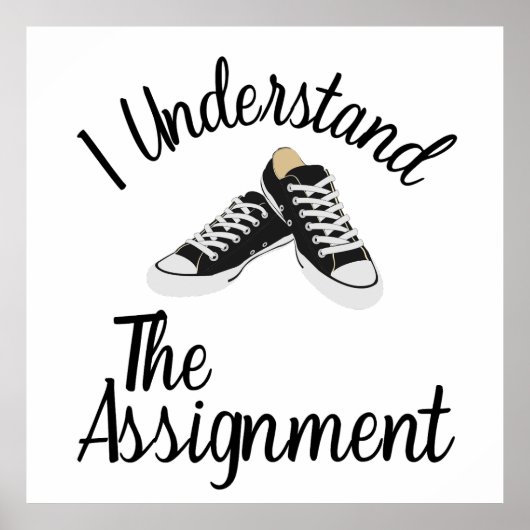 Ik begrijp de opdracht Stem Blauw Rally Gift Poster (Voorkant)