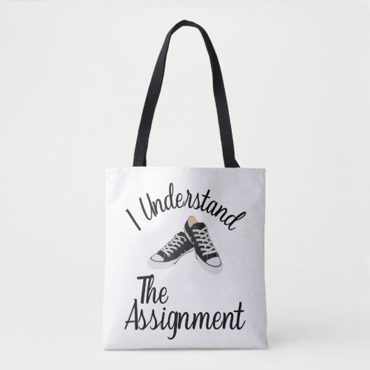 Ik begrijp de opdracht Stem Blauw Rally Gift Tote Bag (Voorkant)