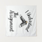 Ik begrijp de opdracht Stem Blauw Rally Gift Wandkleed (Voorkant (horizontaal))